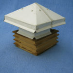 колпак на столб забора, декоративный колпак на столб забора, колпаки на столбы, размеры колпаков на столбы